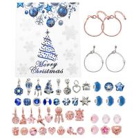 Charm Bracelet Advent Calendar 24 Days Snowflake Makeup Advent Calendar 2023 DIY Jewelry Making Kit Gift Christmas Countdown for Kids Teens Women refined