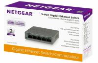 NETGEAR GS305 5-Port Gigabit Ethernet Unmanaged Switch, Desktop, Internet Splitter, Sturdy Metal, Fanless, Plug-and-Play