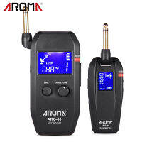 [okoogee]AROMA ARG-06 Guitar Wireless Transmission System(Transmisster &amp; Receiver) 6.35mm Plug 4 Channels Max. 35m Effective Range Built-in Battery Supports Mute Function