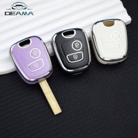 For Peugeot 106 107 206 207 307 for Citroen C1 C2 C3 C4 XSARA PICASSO for Toyota AYGO 2Button TPU Car Key Cover Case Protector Key Chains