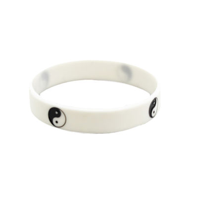 2pcs Wristband Bracelets&amp;Bangles Gifts Black Color Sports White Fashion Silicone Cool Tai