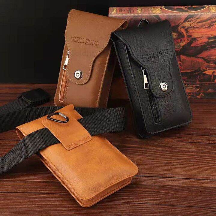 leather-flip-phone-pouch-case-for-samsung-a73-a53-a13-a82-a22-a32-a52-a72-a12-5g-holster-belt-clip-waist-bag-wallet-phone-holder