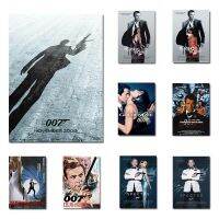 ภาพยนตร์คลาสสิก007 Series โปสเตอร์ผ้าใบคราฟท์วินเทจ-Spectre Goldeneye คาสิโน Royale ผนังผ้าใบสำหรับตกแต่งบ้านส่วนบุคคล