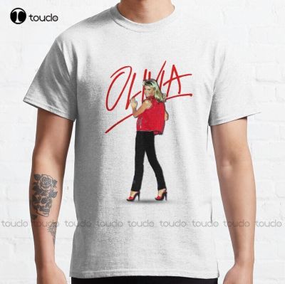Olivia Newton-John - Totally Hot - Love - 70S Music Classic T-Shirt Men White Tshirt Fashion Creative Leisure Funny T Shirts New