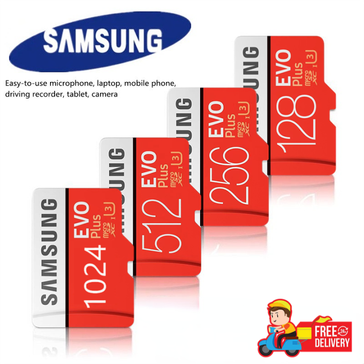 Samsung Micro SDXC 128GB 256GB 512GB 1TB Class 10 U3 Memory Card with Adapter Samsung highspeed