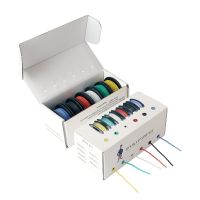 ◎❀✈ 42m/box electronic Stranded Wire 24 AWG UL3132 Flexible Silicone Electrical Wire Rubber Insulated Tinned Copper 300V 6 Colors