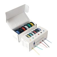 ℗✆卍 42m/box electronic Stranded Wire 24 AWG UL3132 Flexible Silicone Electrical Wire Rubber Insulated Tinned Copper 300V 6 Colors