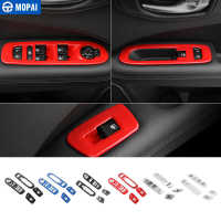 MOPAI Car Interior Mouldings for Jeep Compass 2017 Window Lift Panel Button Decoration Cover for Jeep Compass 2018 Accessories