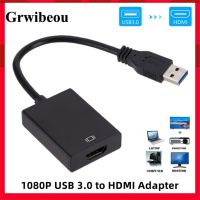 USB 3.0 to HDMI-Compatible Converter Multi Display Graphic Adapter HD 1080P for PC Laptop Projector HDTV LCD Free Driver Cable