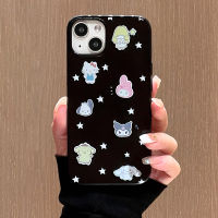 เคสโทรศัพท์ซิลิโคนสีดำกันตกเข้ากันได้กับ IPhone14 13 12 11 Pro Max XS ฝาหลัง TPU นุ่มกันกระแทกเรียบ