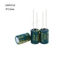 10pcs 47uF 100V 8x12mm 100V47uF Aluminum Electrolytic Capacitor For switching power supply Electrical Circuitry Parts