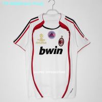 ﺴ xREADY STOCKx AC Milan 06/07 Away AC Milan Retro Jersey Milan 2006 AC Milan UCL Jersey