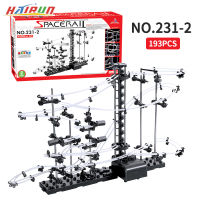 193รันเวย์เกม Roller Coaster Maze Race Circuit Ball Track Building Blocks ชุดเด็กของเล่นเด็กการทดลองของเล่นสร้างสรรค์