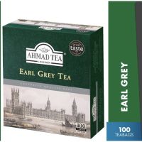 อาเมดชาเอิร์ลเกรย์ชาดำ Ahmad Tea Black Tea, Earl Grey Teabags, 100 ct - Caffeinated and Sugar-Free  Product of  UAE