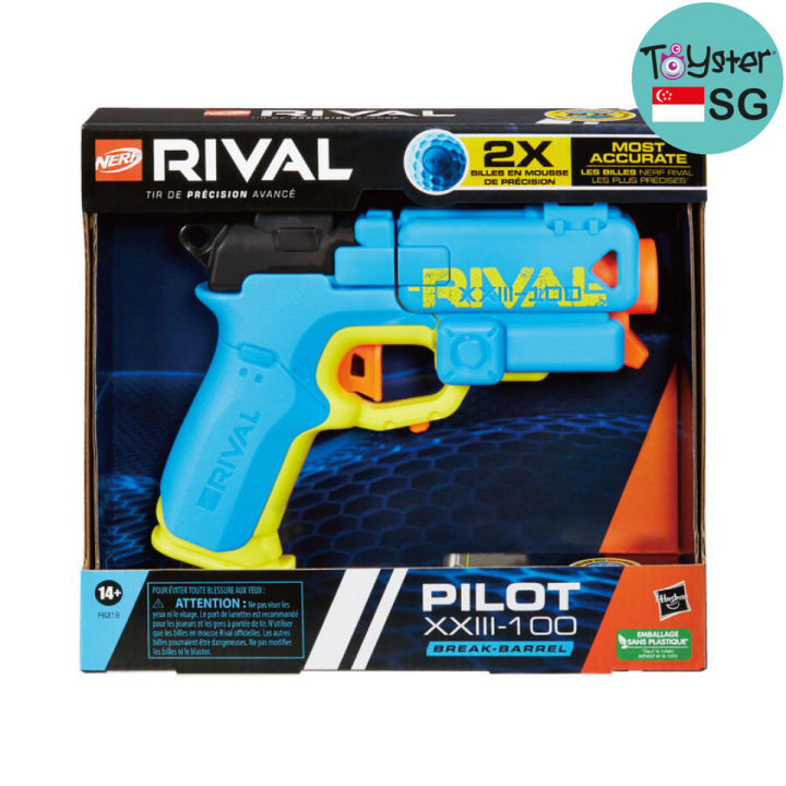 Nerf Rival Pilot XXIII-100 Blaster, 2 Nerf Rival Accu-Rounds