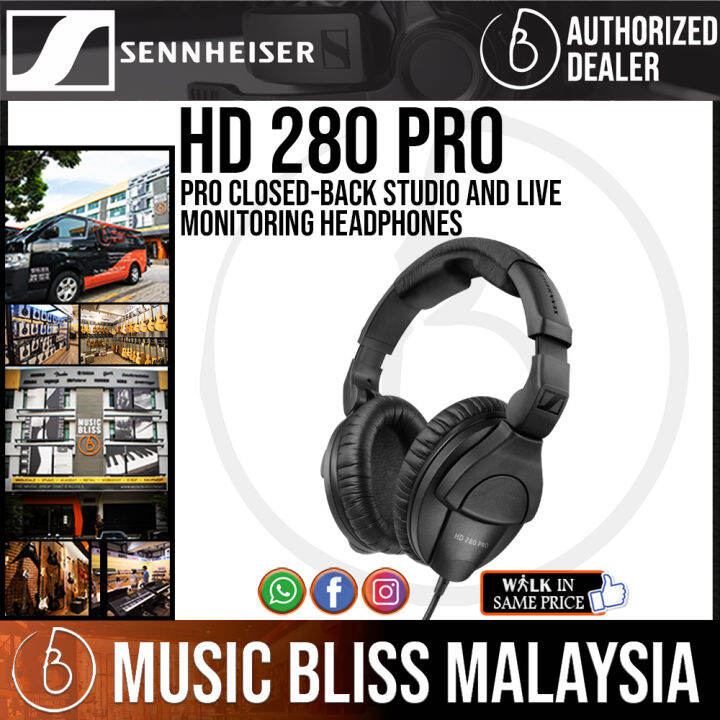 Sennheiser HD 280 Pro Closed-back Studio and Live Monitoring Headphones  (HD280 Pro) | Lazada