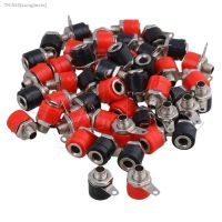 △ 50pcs 4mm Banana Panel Socket Test Probe Binding Post Nut Plug Jack Connector