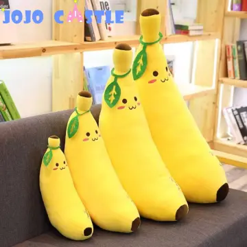 70-120cm Cartoon Banana Plush Toy Soft Plant Banana Pillow Super