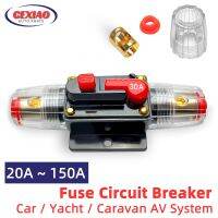 ▼✶۞ 20A to 150A Circuit Breaker Fuse Manual Reset Inline Fuse Inverter Waterproof Auto Car Yacht AV Aduio Video System IP6 12V 48VDC