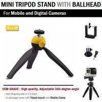 ??HOT!!ลดราคา?? ขาตั้งกล้อง ขาตั้ง Mini Tripod สำหรับ กล้อง และ มือถือ - Portable Mini Tripod with Phone Holder/Clip ##ที่ชาร์จ แท็บเล็ต ไร้สาย เสียง หูฟัง ลำโพง Wireless USB ปลั๊ก เมาท์ HDMI สายคอมพิวเตอร์