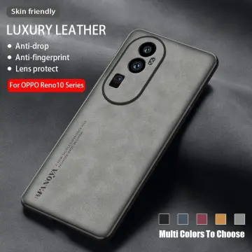 Cheap KEYSION Luxury Leather Case for OPPO Reno 10 Pro 5G Soft
