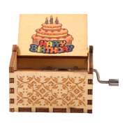 In StockHand Cranked Music Box Decorative Musical Boxes Birthday New Year