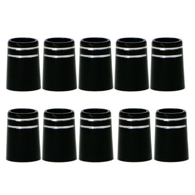 19x13.6x9.5mm Tip Size 0.370 Golf Ferrules Golf Club Shafts Accessory Black Plastic Golf Sleeve Ferrules Replacement Kit