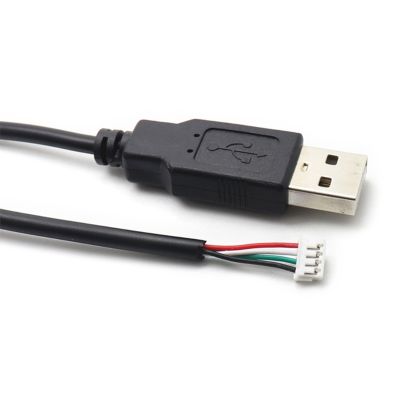 Kabel Ekstensi USB Ke PH2.0 Transmisi Tinggi PH2.0 Female Ke USB 2.0 Male Ke 4 Pin Kabel Data Hitam 30Cm/12 Inci