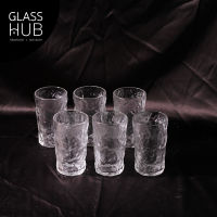 GLASS HUB (LYNX) แก้วยาว PK81134 ลายน้ำแข็ง - แก้วน้ำ แก้วใส แก้วน้ำผลไม้  แก้วคริสตัล แก้วค็อกเทล (เซต 6 ใบ)