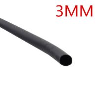 5meters/lot diameter 3mm Heat Shrinkable Tube Shrink Tubing Wire Black Free shipping Cable Management