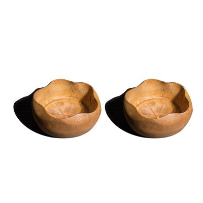 Bamboo Lotus Leaf Bowl Childrens Bowl Tea Set Storage Bamboo Handicrafts