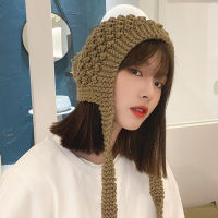 H3582 Pure Color Knitting er Hat Women Ear Protection Autumn Winter Korean Warm Cap Fashion Lovely Outdoor Earmuff Girl Hats