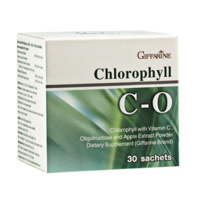 Cคลอโรฟิลล์ ซี-โอ  HLOROPHYLL    ดีท็อกซ์ลำใส้ คลอโรฟิลล์ ผสมวิตามินซี โอลิโกฟรุคโตส และสารสกัดจาก แอปเปิ้ล ชนิดผง