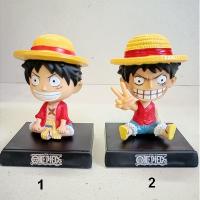 mobile stand (Model) ตุ๊กตาหัวโยก หัวโยกสปริง แท่นวางมือถือ ที่ตั้งมือถือ ลูฟี่ Lufy วันพีช onepiece