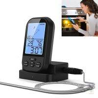 Wireless Digital Meat Thermometer Remote BBQ Kitchen Cooking for Oven Grill Smoker with Timer