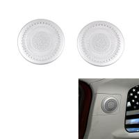 2Pcs Car Stainless Steel Trunk Audio Speaker Tweeters Grille Decoration Frame Cover for Toyota FJ Cruiser 2007-2021