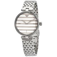 นาฬิกาข้อมือผู้หญิง ARMANI Arianna White Dial Silver Tone Stainless Steel Ladies Watch AR11195