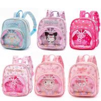 Sanrio Kids Backpack School Bags Kawaii Hello Kitty Cinnamoroll Kuromi My Melody Waterproof Children Primary Schoolbag Mochila