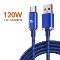 [HOT 2023] 120W USB สายสำหรับซัมซุง S22 S21 S20 Xiaomi 12 11 10 Huawei P50 P40 USB C Charger ข้อมูลสายไฟ6A ที่ชาร์จไฟรวดเร็ว USB ประเภท C