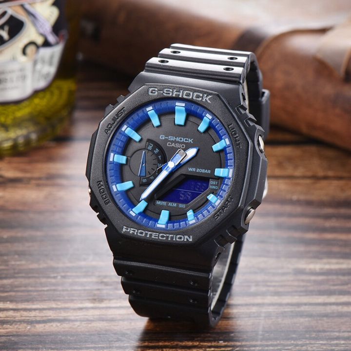 g-shock-ga-2100-1a-สีดำสายเรซินนาฬิกาผู้ชาย