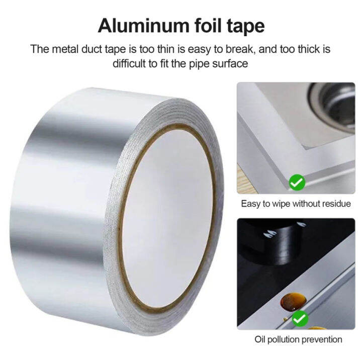 Aluminum Tape, 4.8*10m , Insulation Adhesive Metal Tape, High