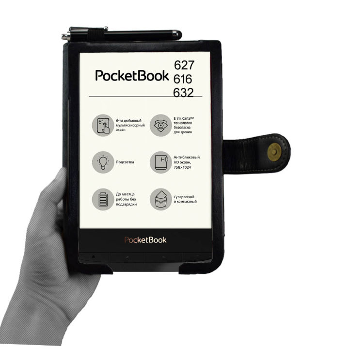 pocketbook-606-616-617-627-628-632-633เคสหนังสีสำหรับ-pocketbook-630เคสโทรศัพท์มือถือสัมผัสพื้นฐานลักซ์