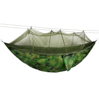 Double Lightweight Camping Hammock Outdoor Hammock With Mosquito Net Swings Strap Hook Double Hammock with Mosquito Net