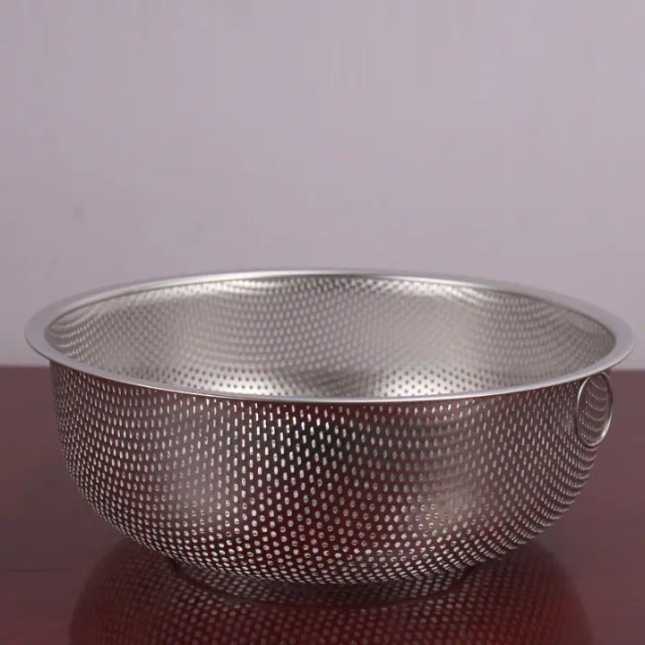 Thickened Stainless Steel Leakage Basin Round Stainless Steel Rice 