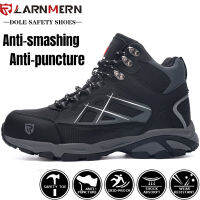 LARNMERN Mens Steel Toeรองเท้าเพื่อความปลอดภัยในการทำงานน้ำหนักเบาBreathable Anti-Smashing Anti-Puncture Anti-Staticป้องกันรองเท้า