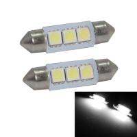 TTLIFE MA 2X38mm 3SMD LED 239 272 C5W CANBUS ไม่มีข้อผิดพลาดสีขาวไฟเก๋งหลอดไฟ festoon