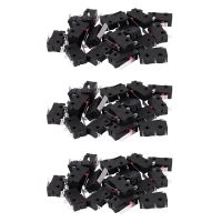 60Pcs AC 125V 250V 5A SPDT 3-Pin Momentary Plastic Micro-Limit Switch Black+Silver