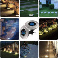 Hot 820LED พลังงานแสงอาทิตย์ Disk Light สวนกลางแจ้ง Solar Underground Light Deck Light Spotlight ฝังโคมไฟ Led พลังงานแสงอาทิตย์ Garden Decor