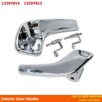 Aluminum Plated Plastic Stainless Interior Door Handle Fit For Opel Corsa D Left Right Doors 2006-2014 13297814 13297813