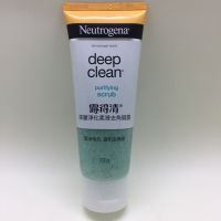 ? Neutrogena Deep Clean Purifying Scrub Cleanser 100ml. นูโทรจีนาสครับ คลีนเซอร์ เจลล้างหน้า